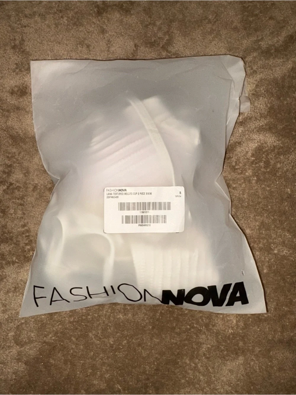 NWT White Ribbed Tie-Side Underwire Bikini Set